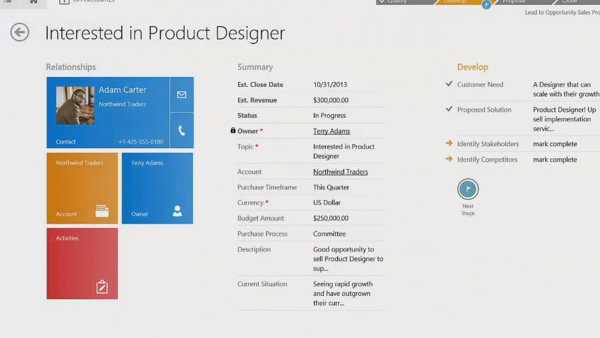Video Getting started with Microsoft Dynamics CRM 2013.